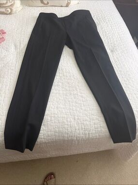 Vince Black Straight-Leg Dress Pants